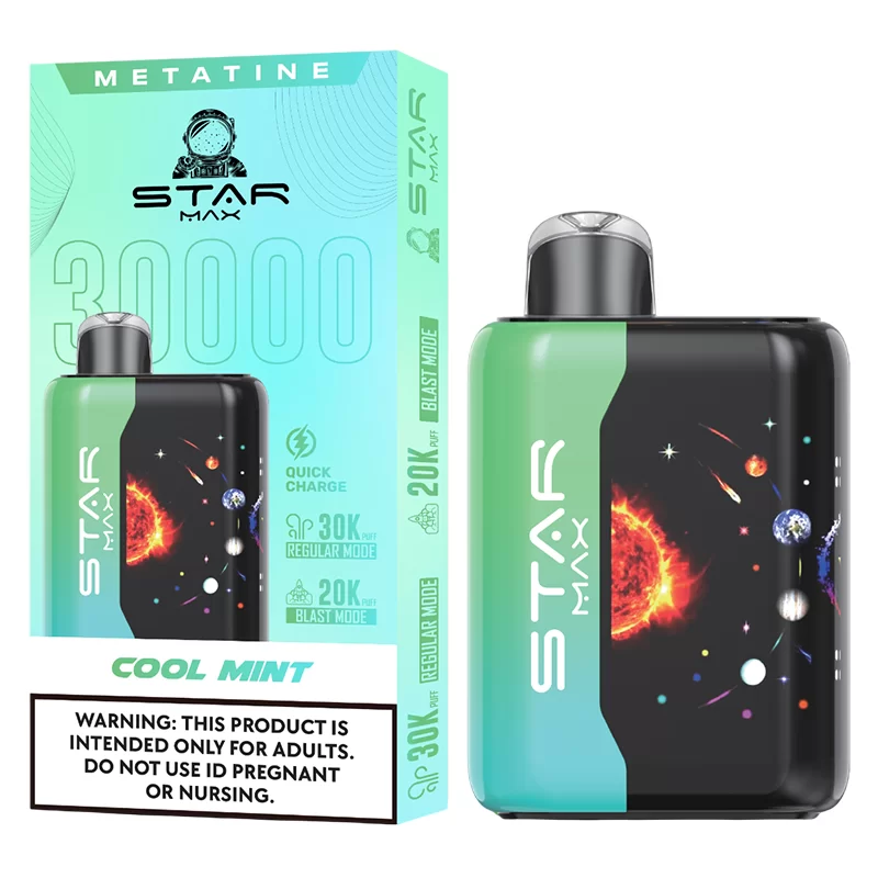 STARMAX METATINE DISPOSABLE 30000 PUFFS – COOL MINT 5% (BOX OF 5)